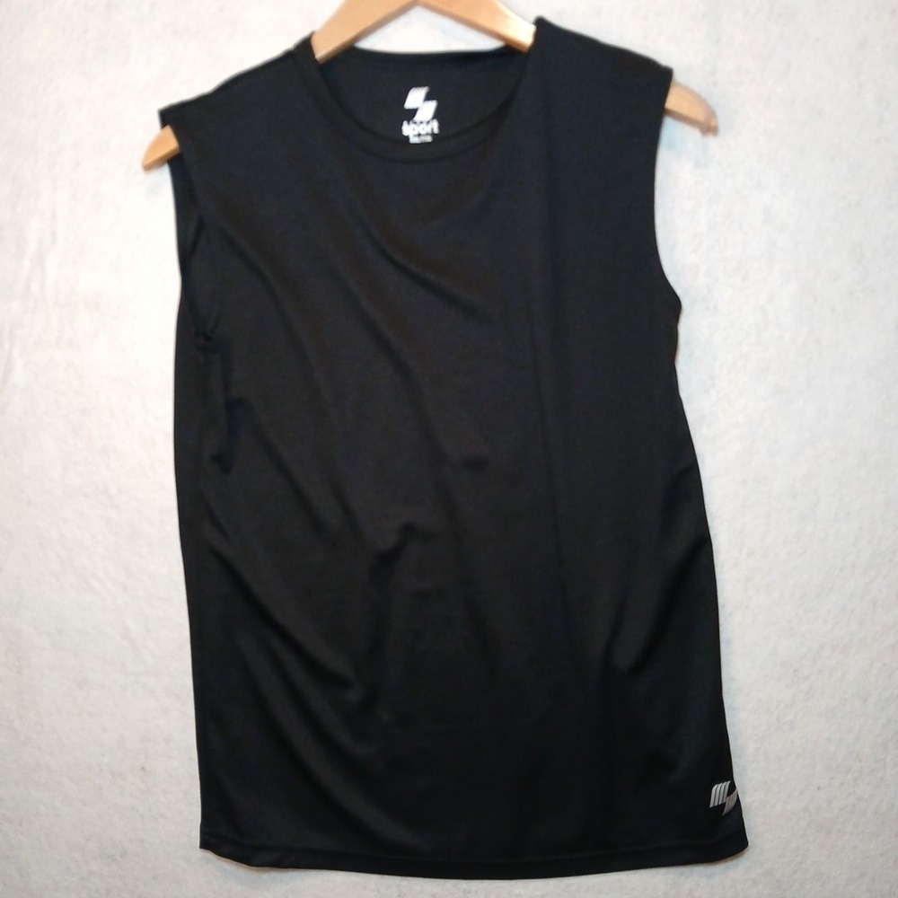 Place Sport Black Sleeveless Tank Muscle T-Shirt Youth size  XXL Mens's‎ Medium